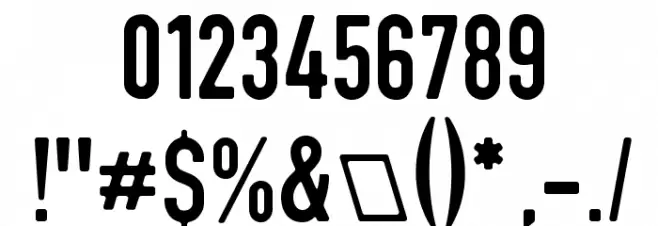 DIN Rundschrift Eng Font OTHER CHARS