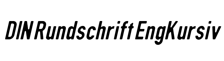 DIN Rundschrift EngKursiv  Fuentes Gratis Descargar