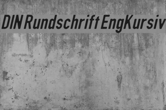 DIN Rundschrift EngKursiv Example 3