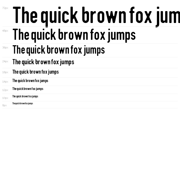 DIN Rundschrift Eng Waterfall