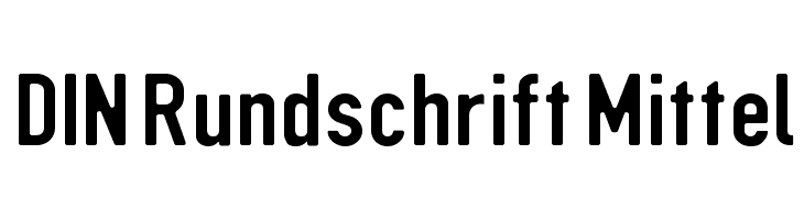 DIN Rundschrift Mittel Font