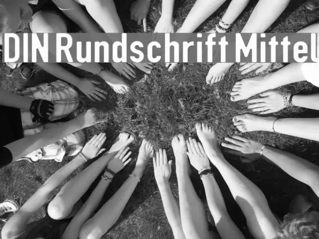 DIN Rundschrift Mittel Font examples