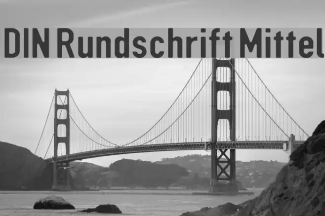 DIN Rundschrift Mittel Font examples