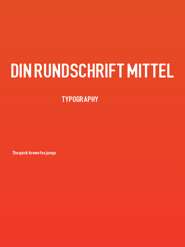DIN Rundschrift Mittel Poster