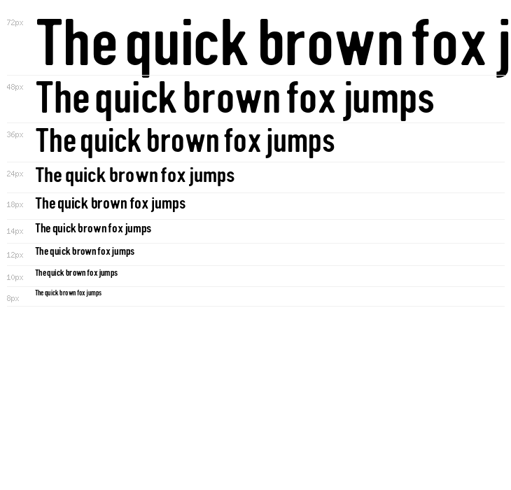 DIN Rundschrift Mittel Waterfall