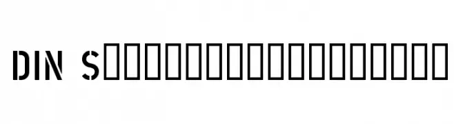 DIN Schablonierschrift  Free Fonts Download