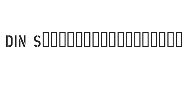 DIN Schablonierschrift Logo