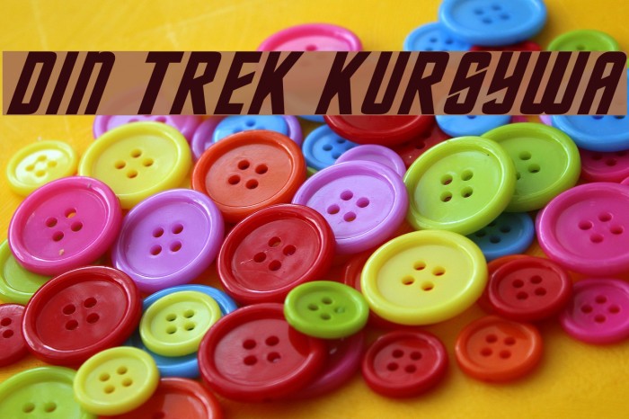 DIN Trek Kursywa Font examples