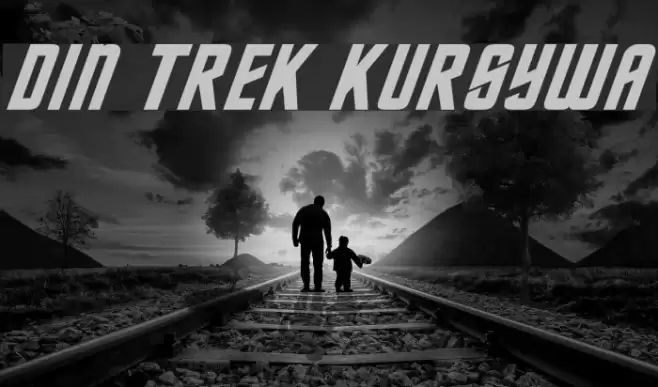 DIN Trek Kursywa Font examples