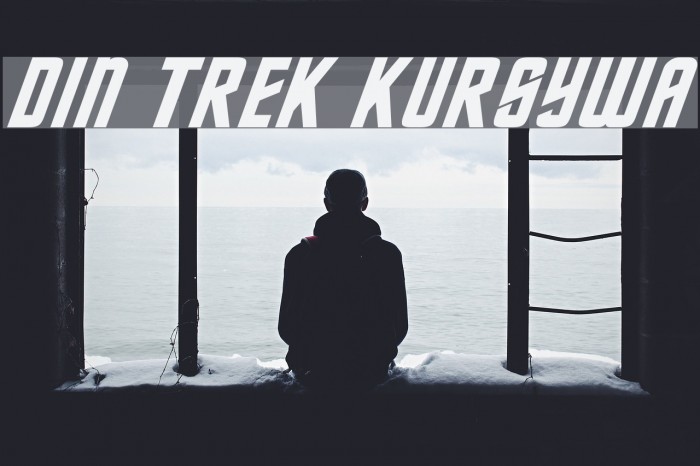 DIN Trek Kursywa Font examples