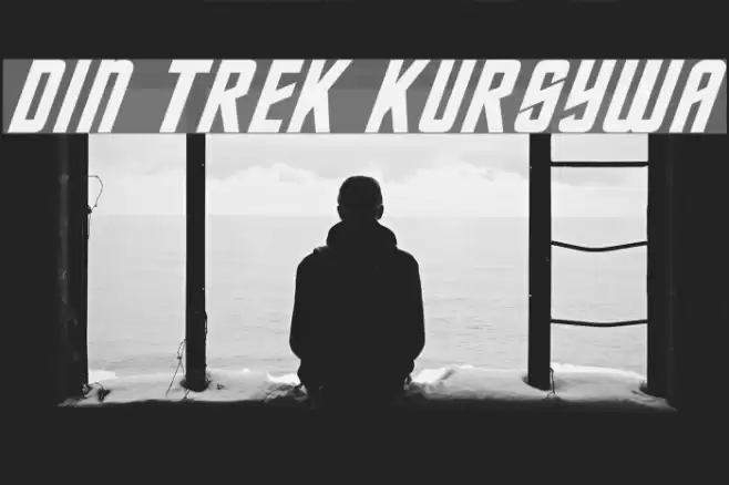DIN Trek Kursywa Font examples