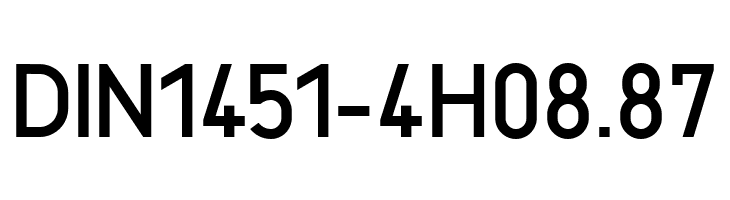 DIN1451-4H_08.87 Font