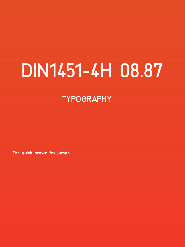 DIN1451-4H_08.87 Poster