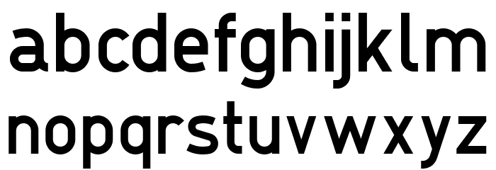 DIN1451-4H_08.87 Font LOWERCASE