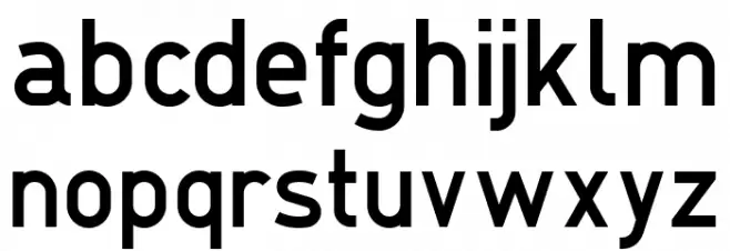 DIN1451-4H_08.87 Font LOWERCASE