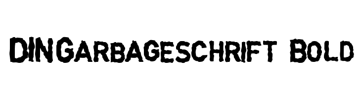 DINGarbageschrift Bold  नि: शुल्क फ़ॉन्ट्स डाउनलोड