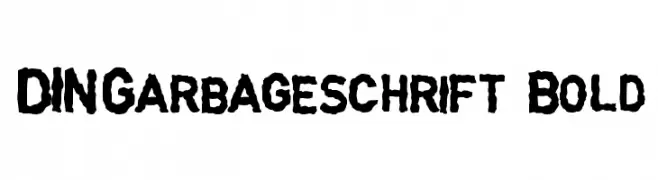 DINGarbageschrift Bold  les polices de caractères gratuit tlcharger