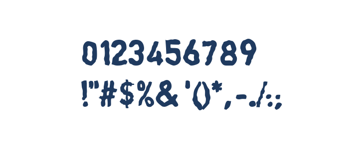 DINGarbageschrift Bold Other Characters