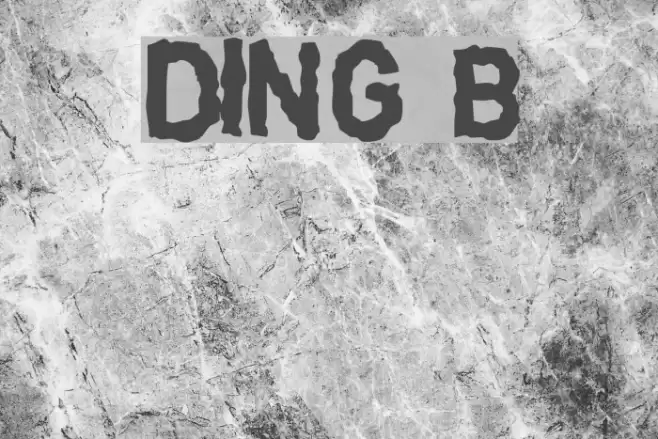 DINGarbageschrift Bold Font examples