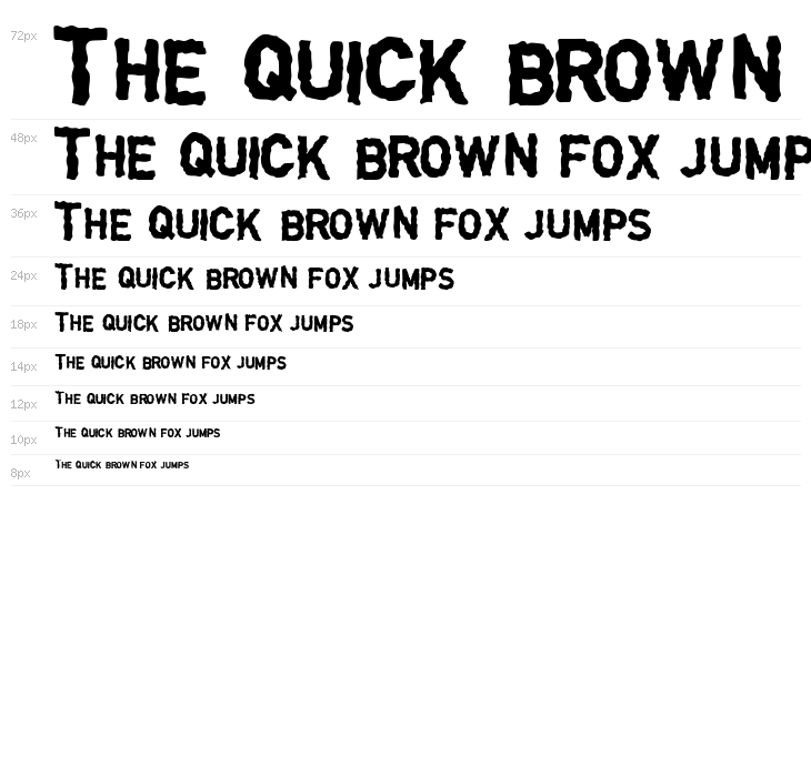 DINGarbageschrift Bold Waterfall