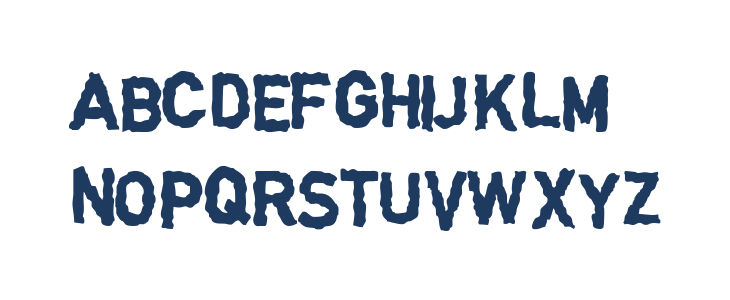 DINGarbageschrift Bold Lowercase
