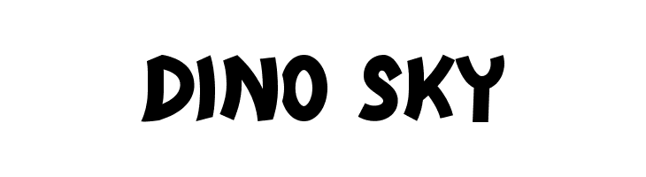 DINO SKY  font caratteri gratis