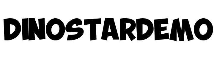 DINO STAR DEMO  Frei Schriftart Herunterladen