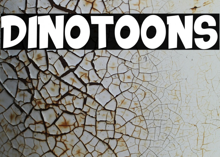 DINOTOONS Font examples
