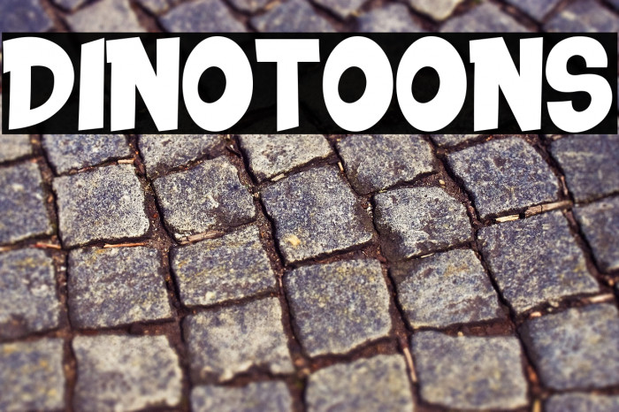 DINOTOONS Font examples