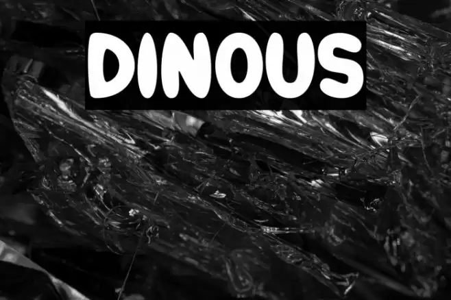 DINOUS Font examples