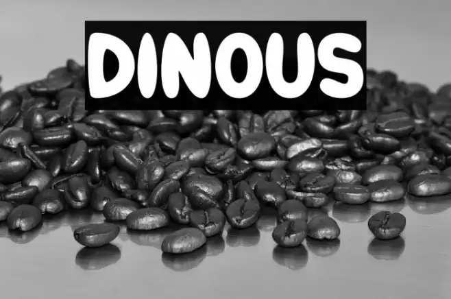 DINOUS Font examples