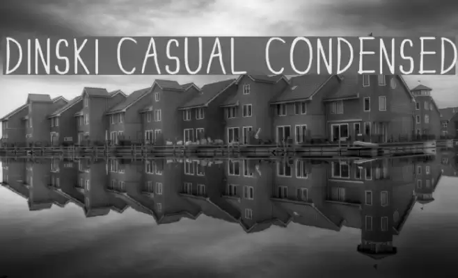 DINSKI CASUAL CONDENSED Font examples