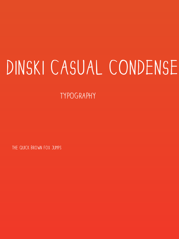 DINSKI CASUAL CONDENSED Poster