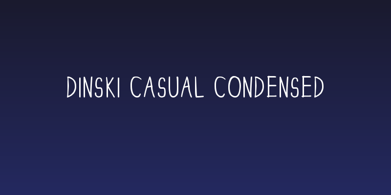 DINSKI CASUAL CONDENSED Social Header