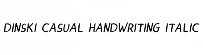 DINSKI CASUAL HANDWRITING Italic  Fuentes Gratis Descargar