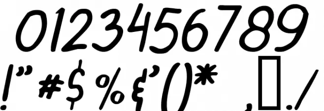 DINSKI CASUAL HANDWRITING Italic Font OTHER CHARS