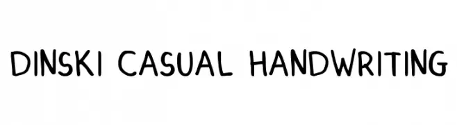 DINSKI CASUAL HANDWRITING 