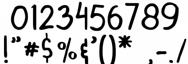 DINSKI CASUAL HANDWRITING Font OTHER CHARS