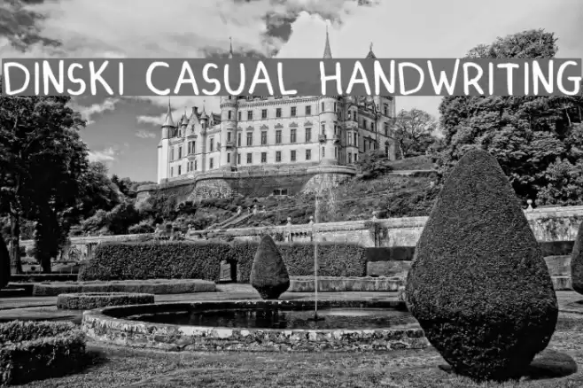 DINSKI CASUAL HANDWRITING Font examples
