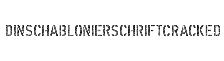 DINSchablonierschriftCracked Font