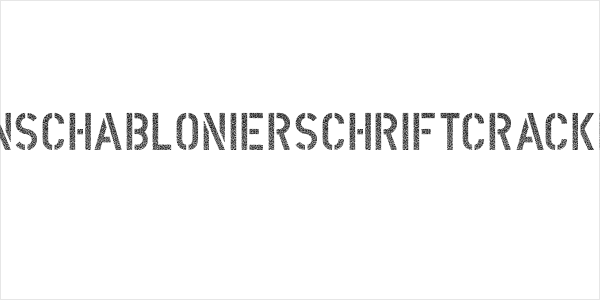 DINSchablonierschriftCracked Logo