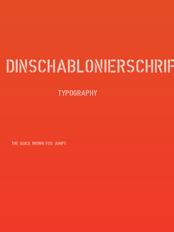 DINSchablonierschriftCracked Poster