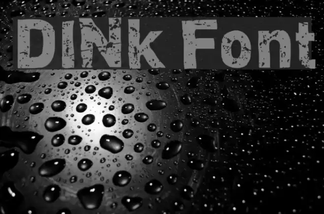 DINk Font examples