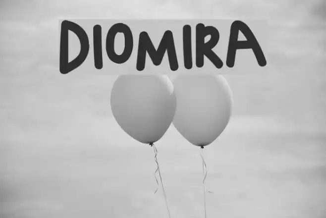 DIOMIRA Font examples