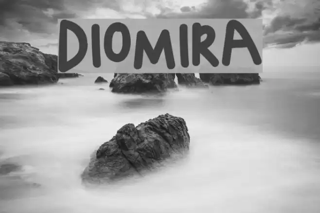 DIOMIRA Font examples