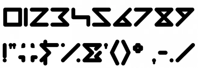 DIRECTION Bold Font OTHER CHARS