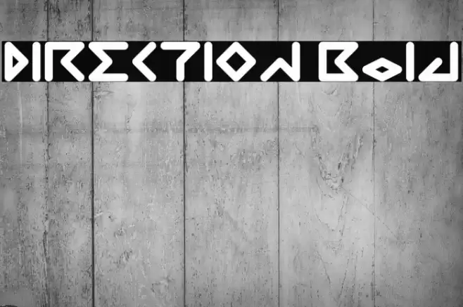 DIRECTION Bold Font examples