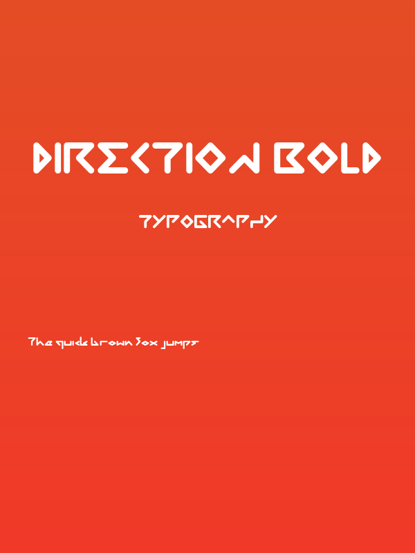 DIRECTION Bold Poster