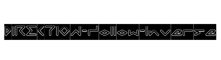 DIRECTION-Hollow-Inverse  font caratteri gratis