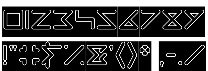 DIRECTION-Hollow-Inverse Font OTHER CHARS